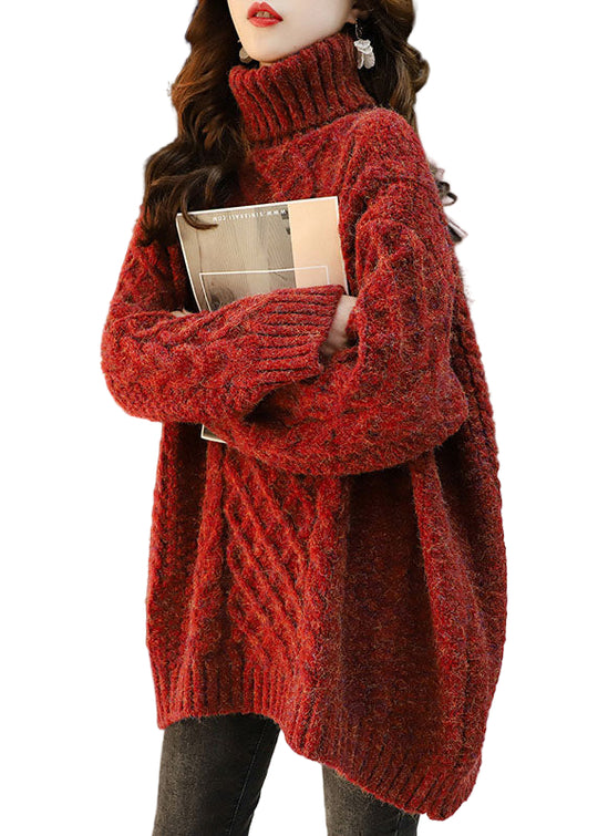 Plus Size Striktrøje til Vinter 0