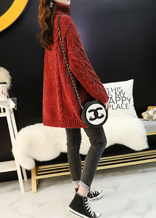 Plus Size Striktrøje til Vinter 3