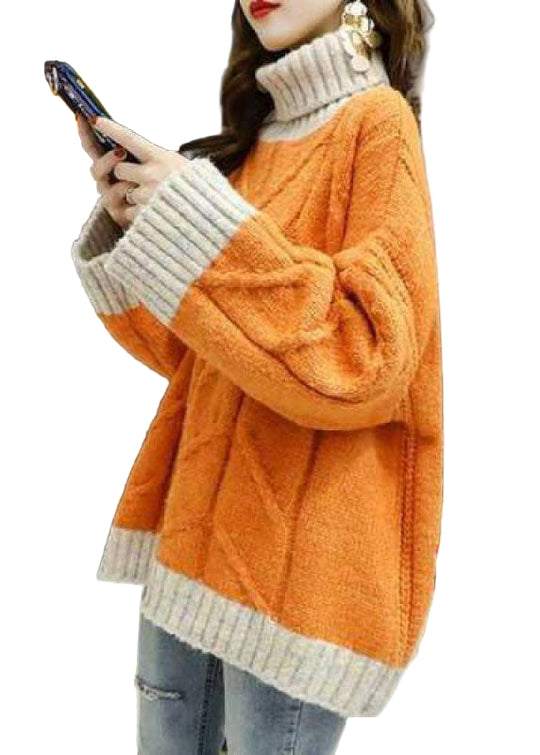 Plus Size Turtle Neck Sweater for Women 0