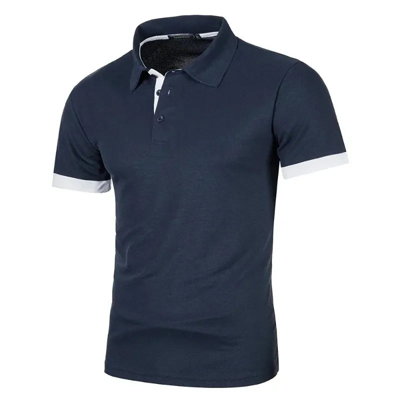 Polo Shirt Mænd Kort Ærme Letvægt Casual T-shirt 10