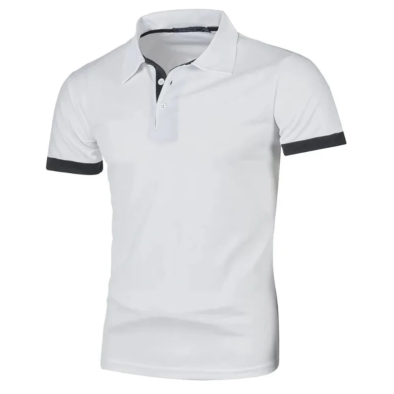 Polo Shirt Mænd Kort Ærme Letvægt Casual T-shirt 2