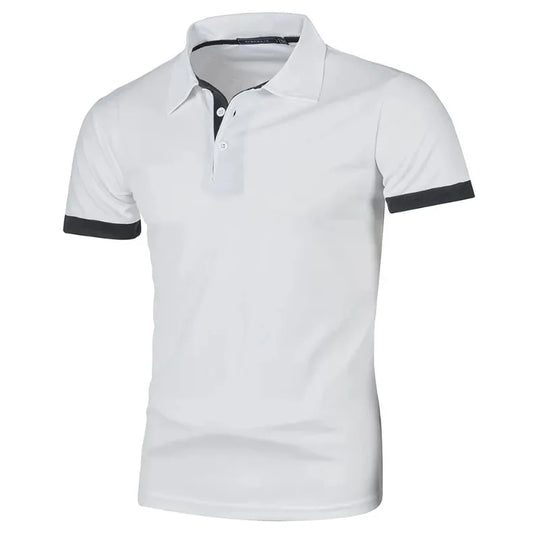 Polo Shirt Mænd Kort Ærme Letvægt Casual T-shirt 2