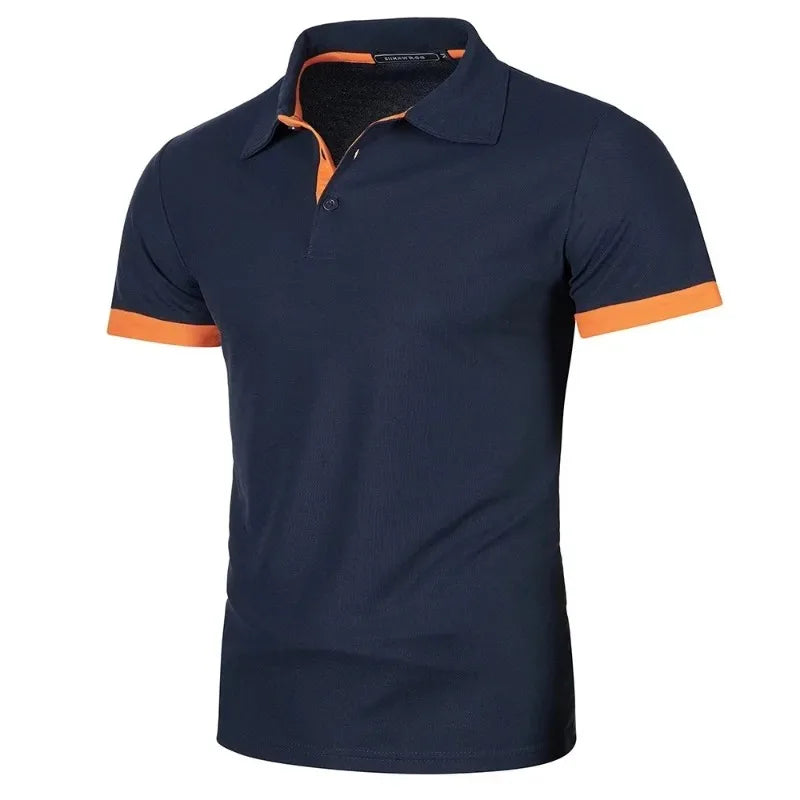 Polo Shirt Mænd Kort Ærme Letvægt Casual T-shirt 3