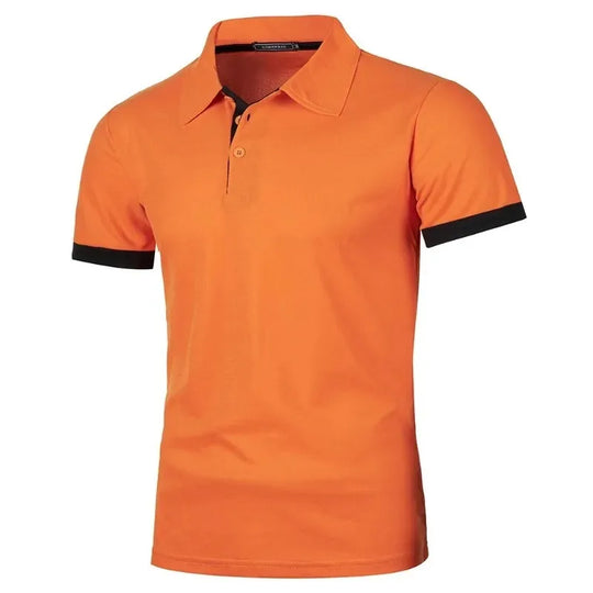 Polo Shirt Mænd Kort Ærme Letvægt Casual T-shirt 4