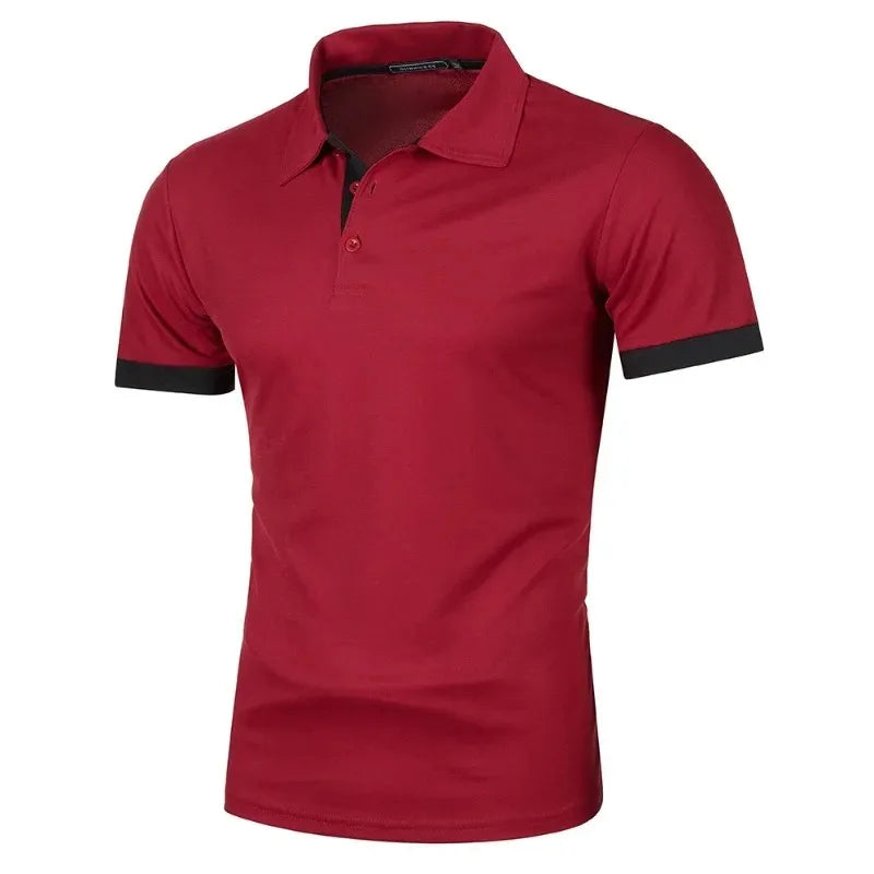 Polo Shirt Mænd Kort Ærme Letvægt Casual T-shirt 7