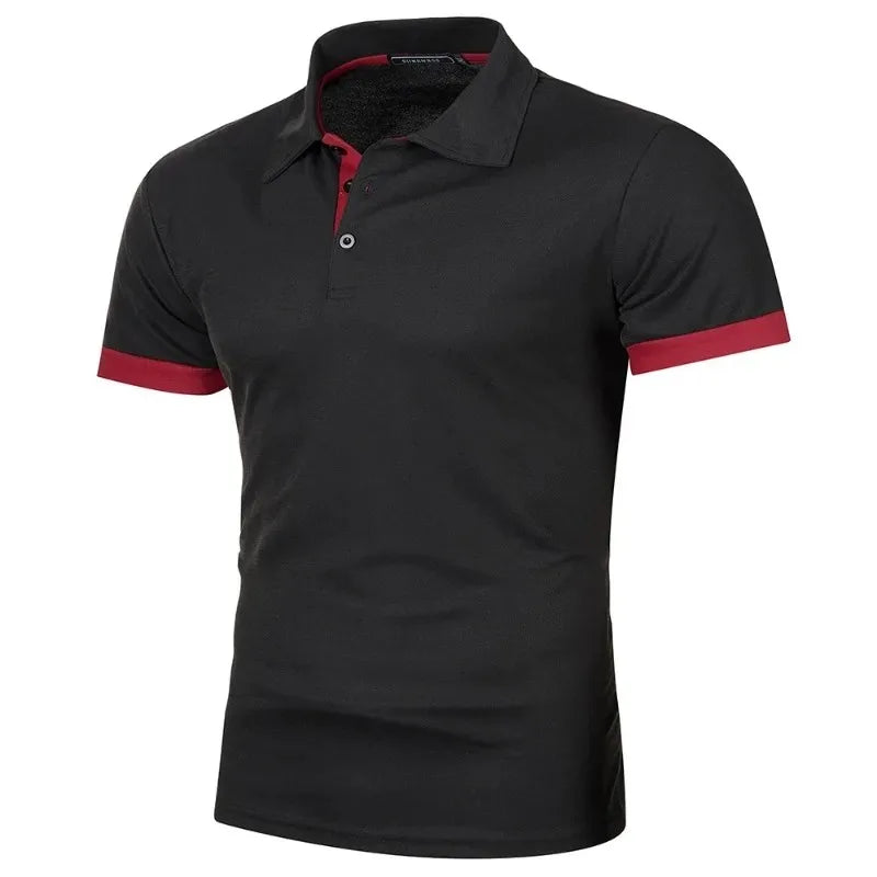 Polo Shirt Mænd Kort Ærme Letvægt Casual T-shirt 8