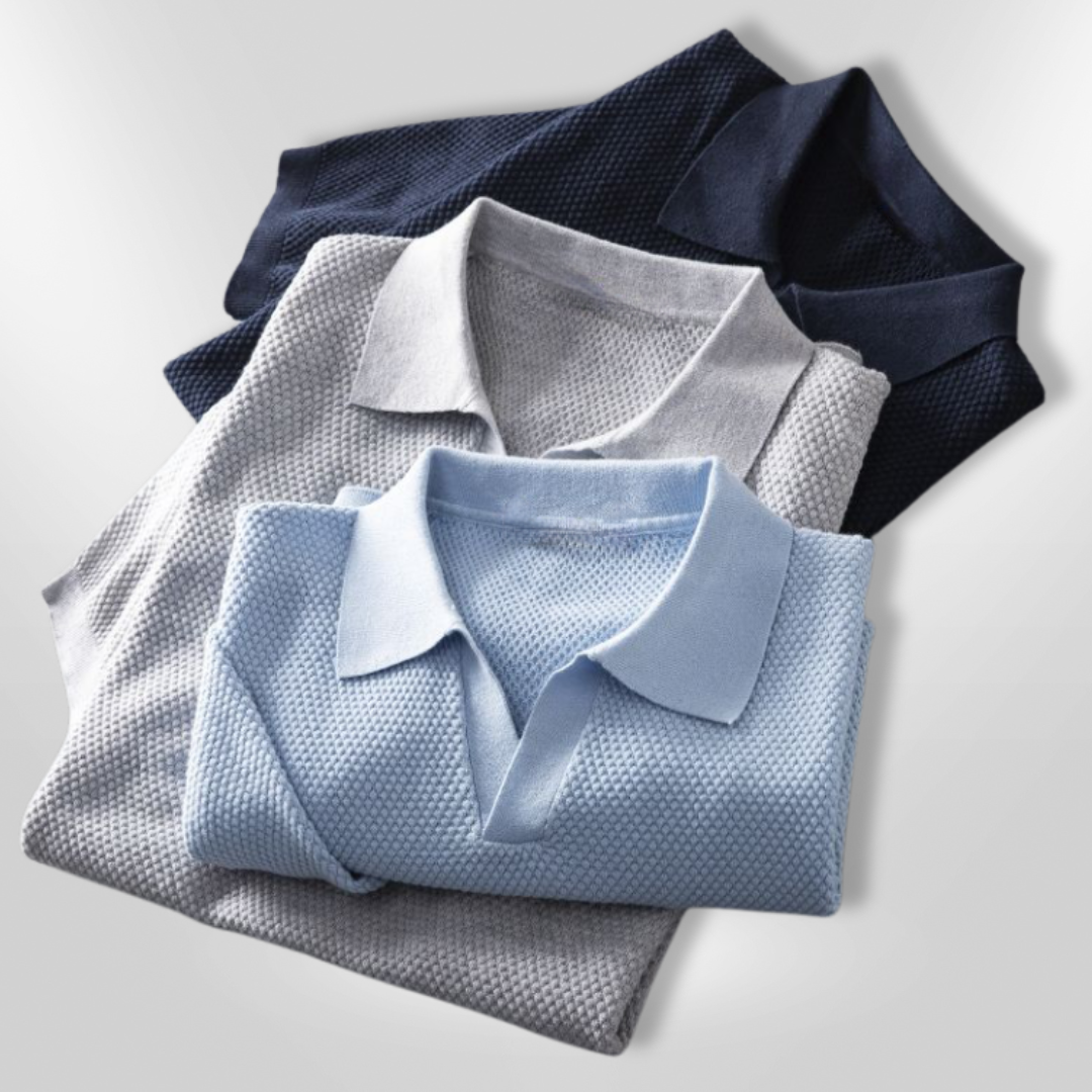 Polo Shirt Til Mænd Casual Åndbar Mesh Tætsiddende Pasform 6