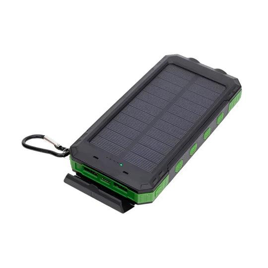 Powerbank 20000mAh med Solceller og Lommelygte til Udendørs Brug 0