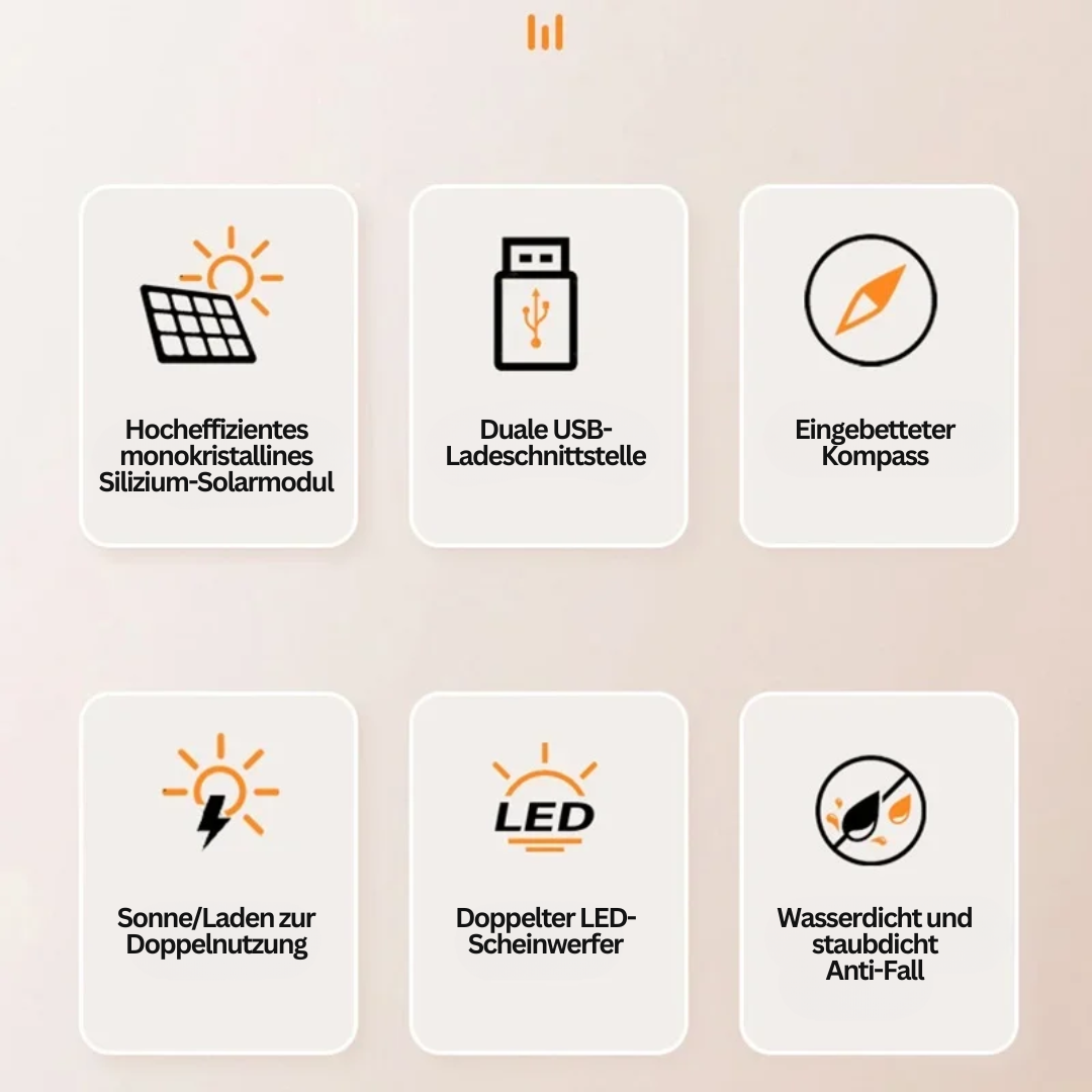 Powerbank 20000mAh med Solceller og Lommelygte til Udendørs Brug 8