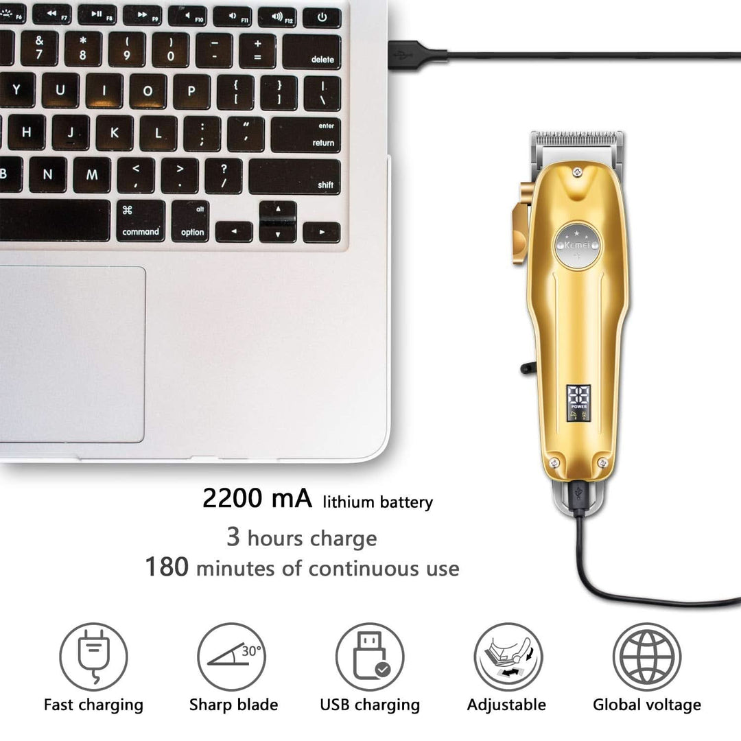Professionel 3-i-1 Hårtrimmer og Barbermaskine 3