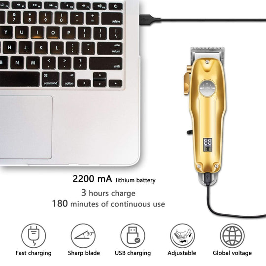 Professionel 3-i-1 Hårtrimmer og Barbermaskine 3