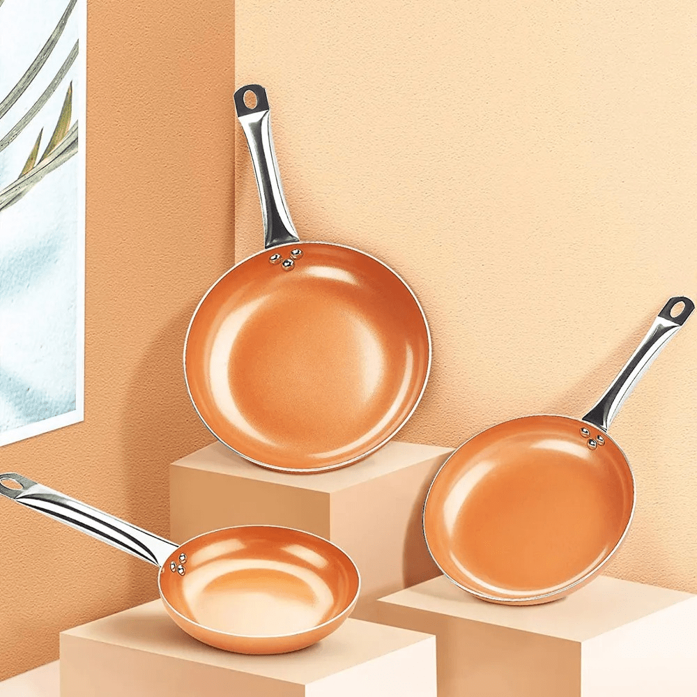 Professionel Kobberpande med Non-Stick Belægning 1