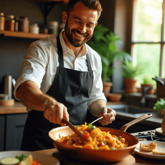 Professionel Kobberpande med Non-Stick Belægning 3
