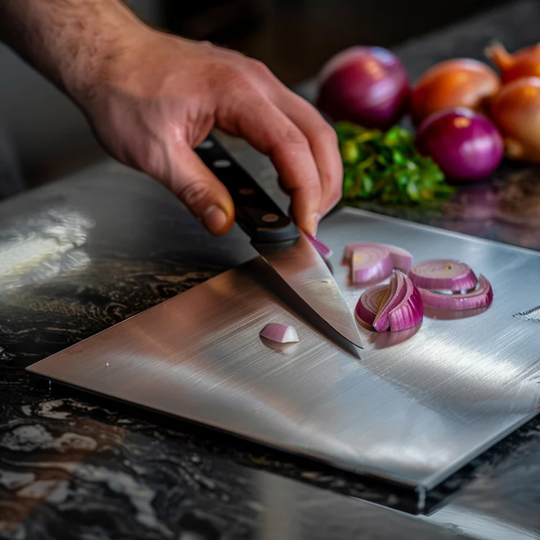 Professionelt Skærebræt i Rustfrit Stål til Kokken 1