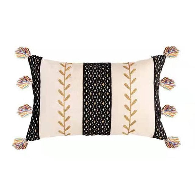 Pudebetræk 50x50 Boho Stil med Frynser 10