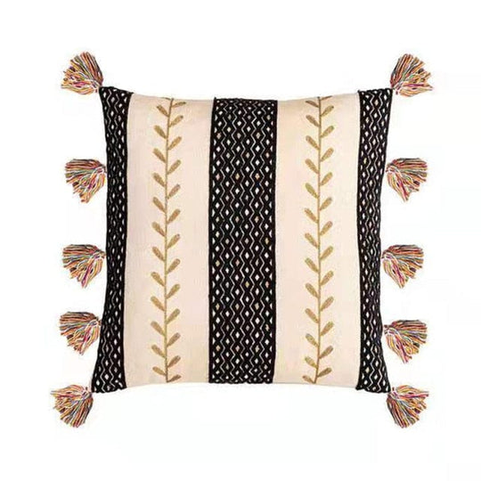Pudebetræk 50x50 Boho Stil med Frynser 11