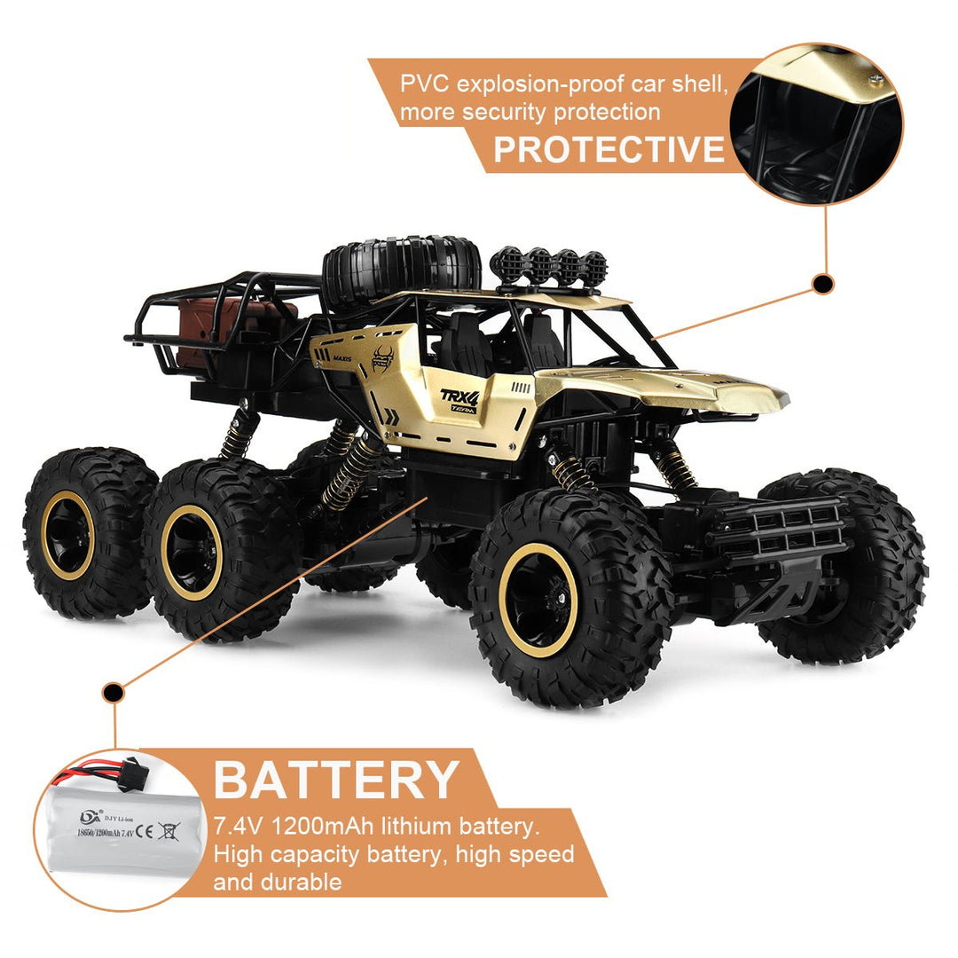 RC Monstertruck med 6WD og LED-lys 6