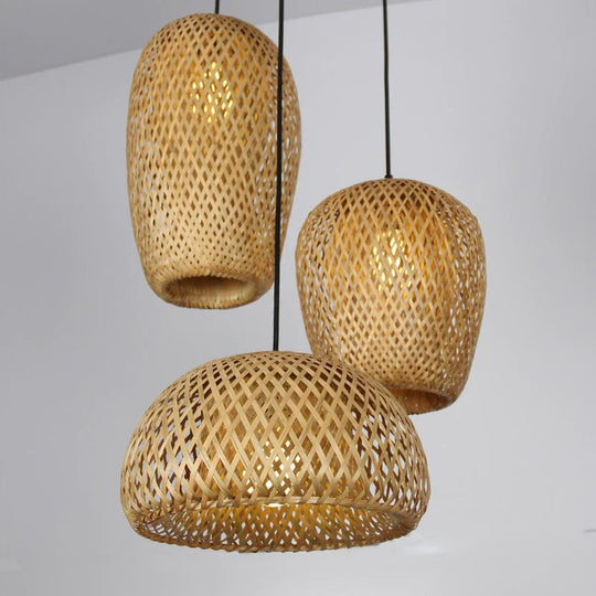 Rattan Pendellampe Håndlavet Design 2
