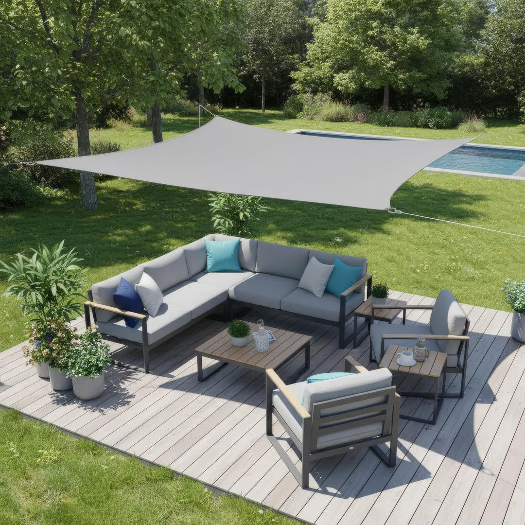 Rektangulært Solsejl Til Terrasse Og Have - Effektiv Skygge, Holdbar Konstruktion 2