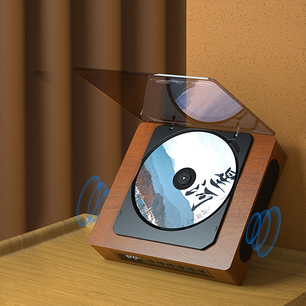 Retro CD-afspiller med Bluetooth og FM-radio 0