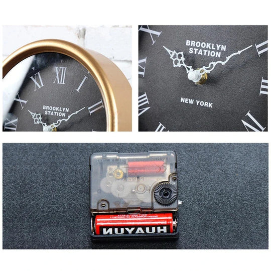 Retro Skrivebordsur i Metal 5