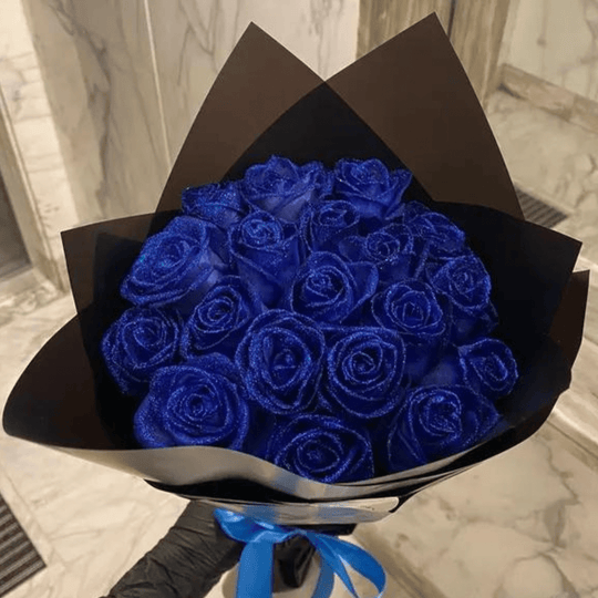 Romantic Glitter Rose Decoration 0
