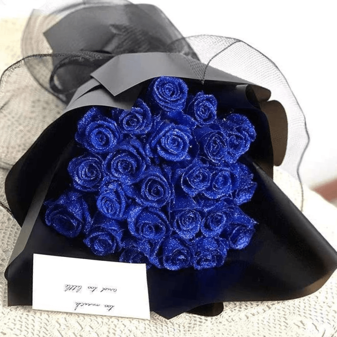 Romantic Glitter Rose Decoration 4