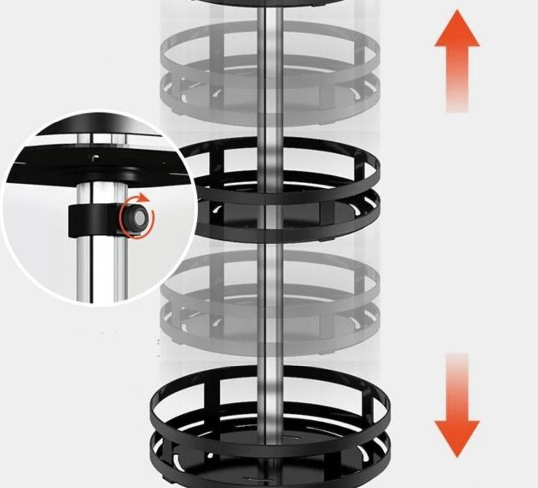 Roterende Opbevaringshylde 360° 5
