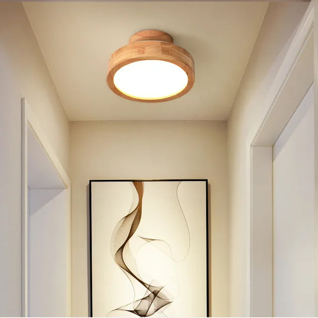 Rund Loftslampe til Stue og Soveværelse i Minimalistisk Design 0