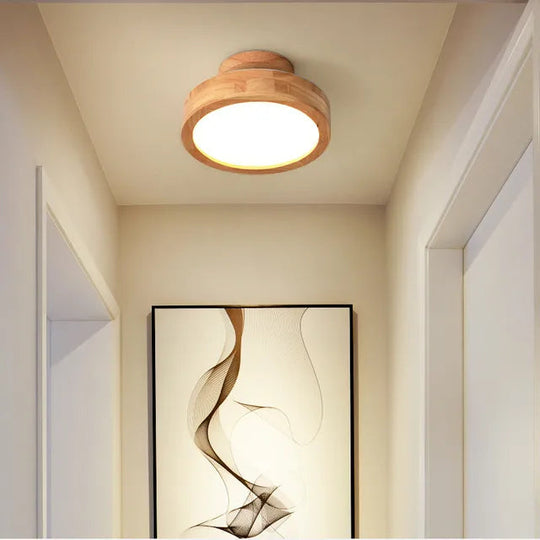 Rund Loftslampe til Stue og Soveværelse i Minimalistisk Design 0