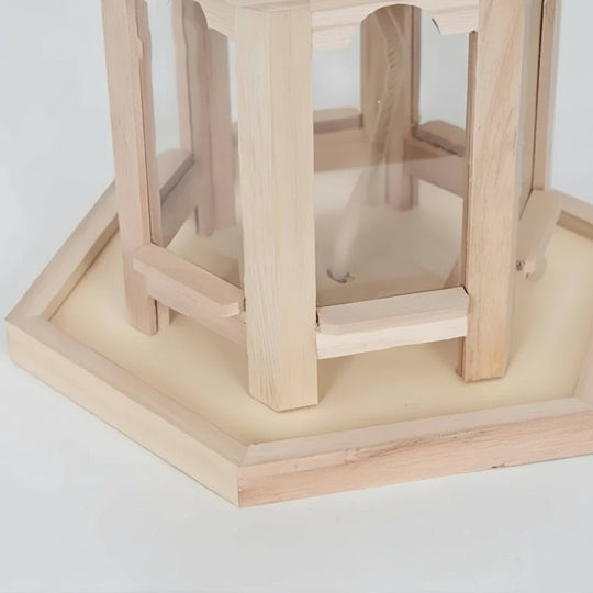 Rustikt Fuglehus Med Integreret Vandsystem For Fugle - Håndlavet Vejrbestandig Design 4