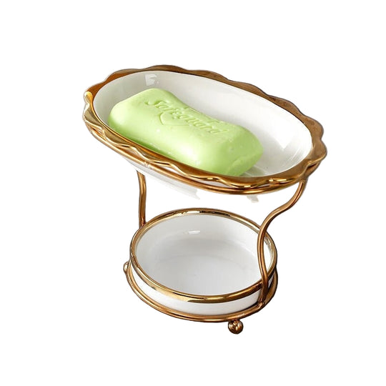 Sæbeskål til badeværelset med hævet afløb 0