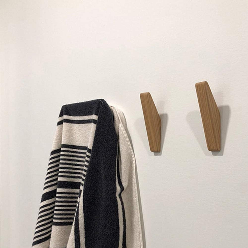 Sæt med 6 Trævægkroge Minimalistisk Design til Indretning 2