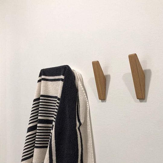 Sæt med 6 Trævægkroge Minimalistisk Design til Indretning 2