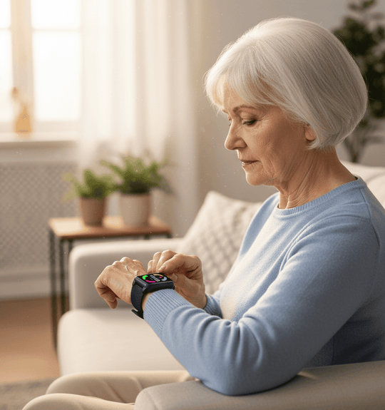 Senior GPS Smartwatch med Faldregistrering og SOS Knap 1