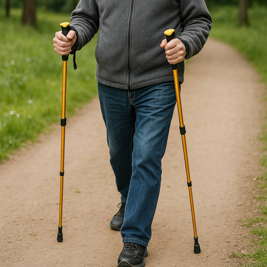 Senior Gåstave Sammenklappelige Justerbare Med Ergonomisk Håndtag 2