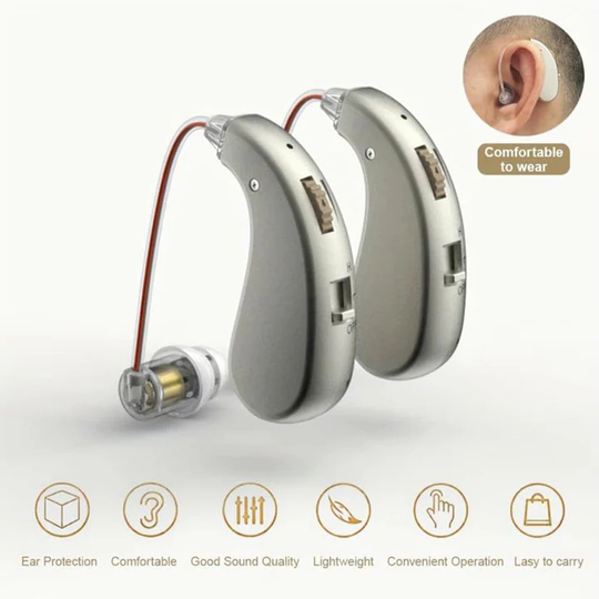Senior Høreapparat Bluetooth Headset Med Støjdæmpning 2