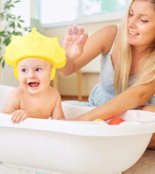 Shampoohætte til børn i brusebad