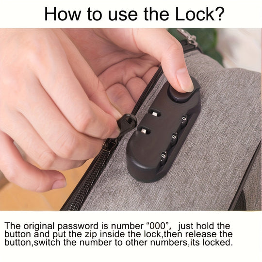 Sikker Dokumenttaske med Lås og Vandafvisende Design 5