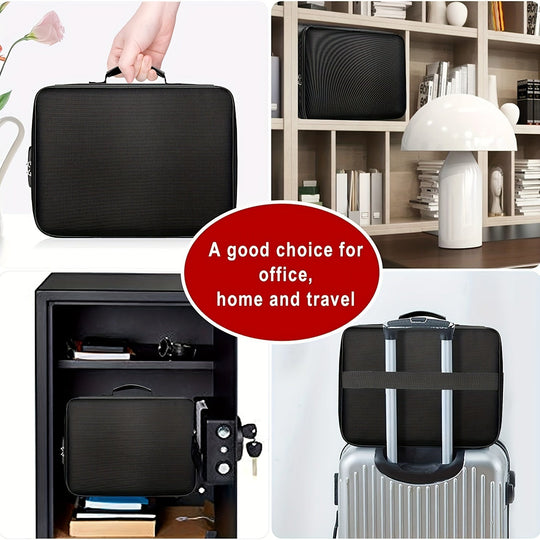 Sikker Dokumenttaske med Lås og Vandafvisende Design 6