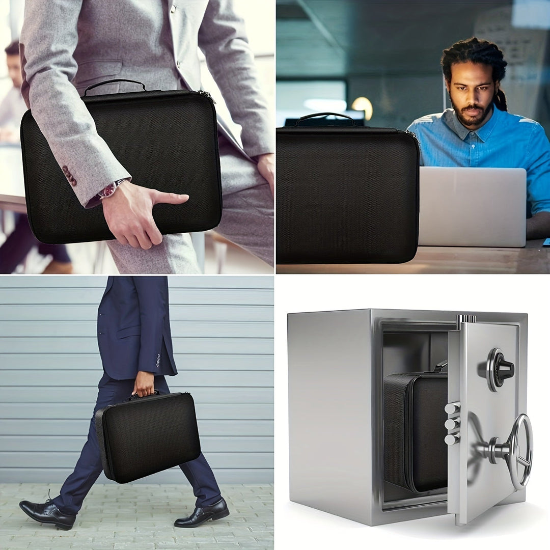 Sikker Dokumenttaske med Lås og Vandafvisende Design 7