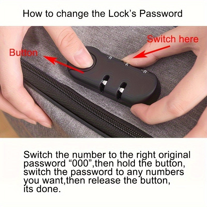 Sikker Dokumenttaske med Lås og Vandafvisende Design 8