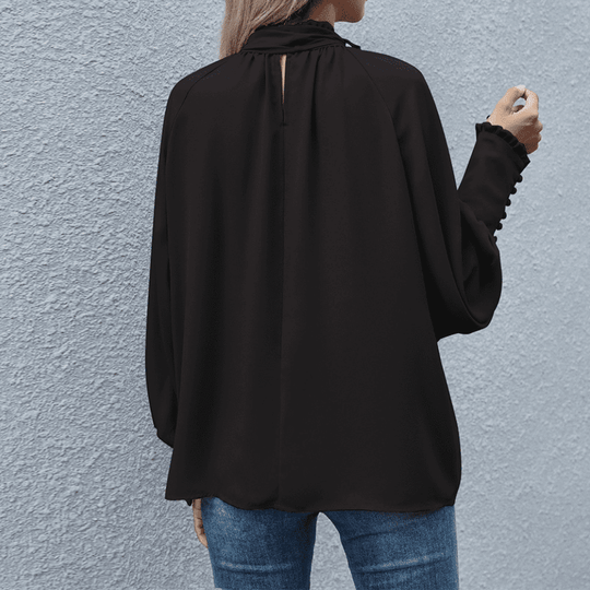 Skjortebluse Dame Casual Langærmet Polyester 2