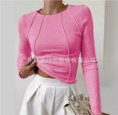 Skjortebluse Dame Minimalistisk Stil Med Flatterende Pasform 6