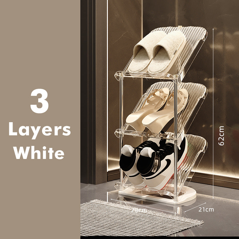 Skostativ til kvinder - Transparent flerlags design 10