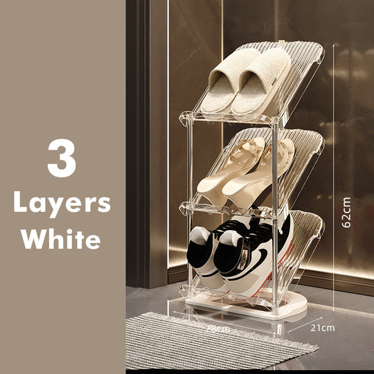 Skostativ til kvinder - Transparent flerlags design 10