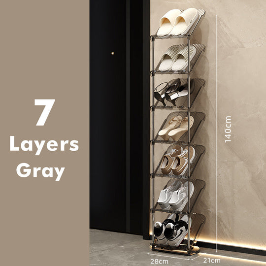 Skostativ til kvinder - Transparent flerlags design 12