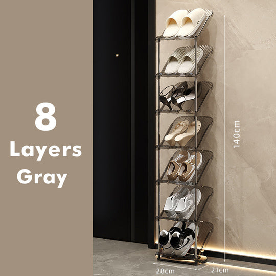 Skostativ til kvinder - Transparent flerlags design 13