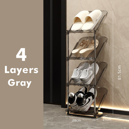 Skostativ til kvinder - Transparent flerlags design 14
