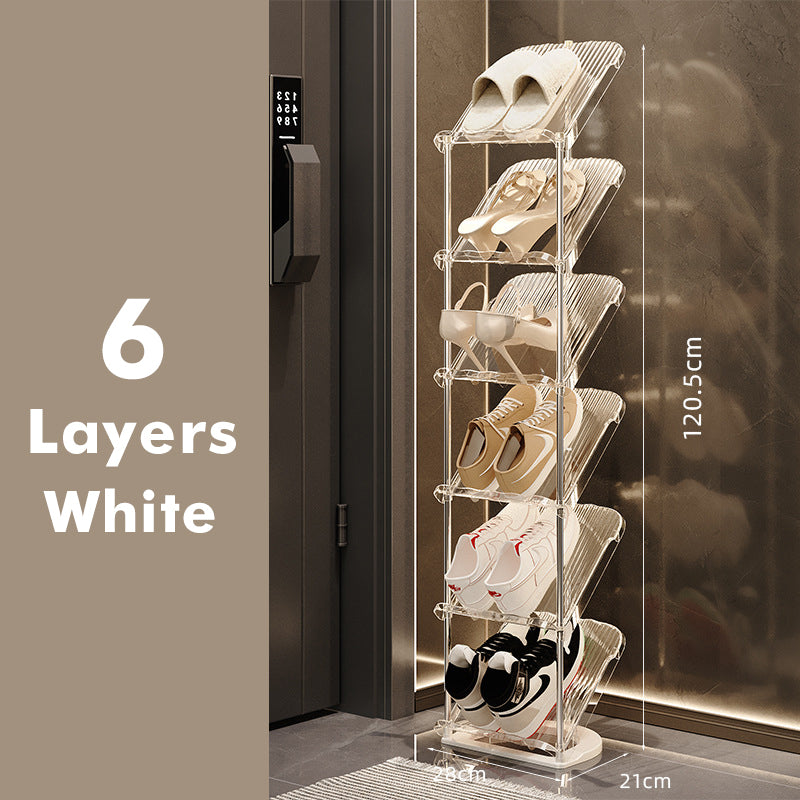 Skostativ til kvinder - Transparent flerlags design 4